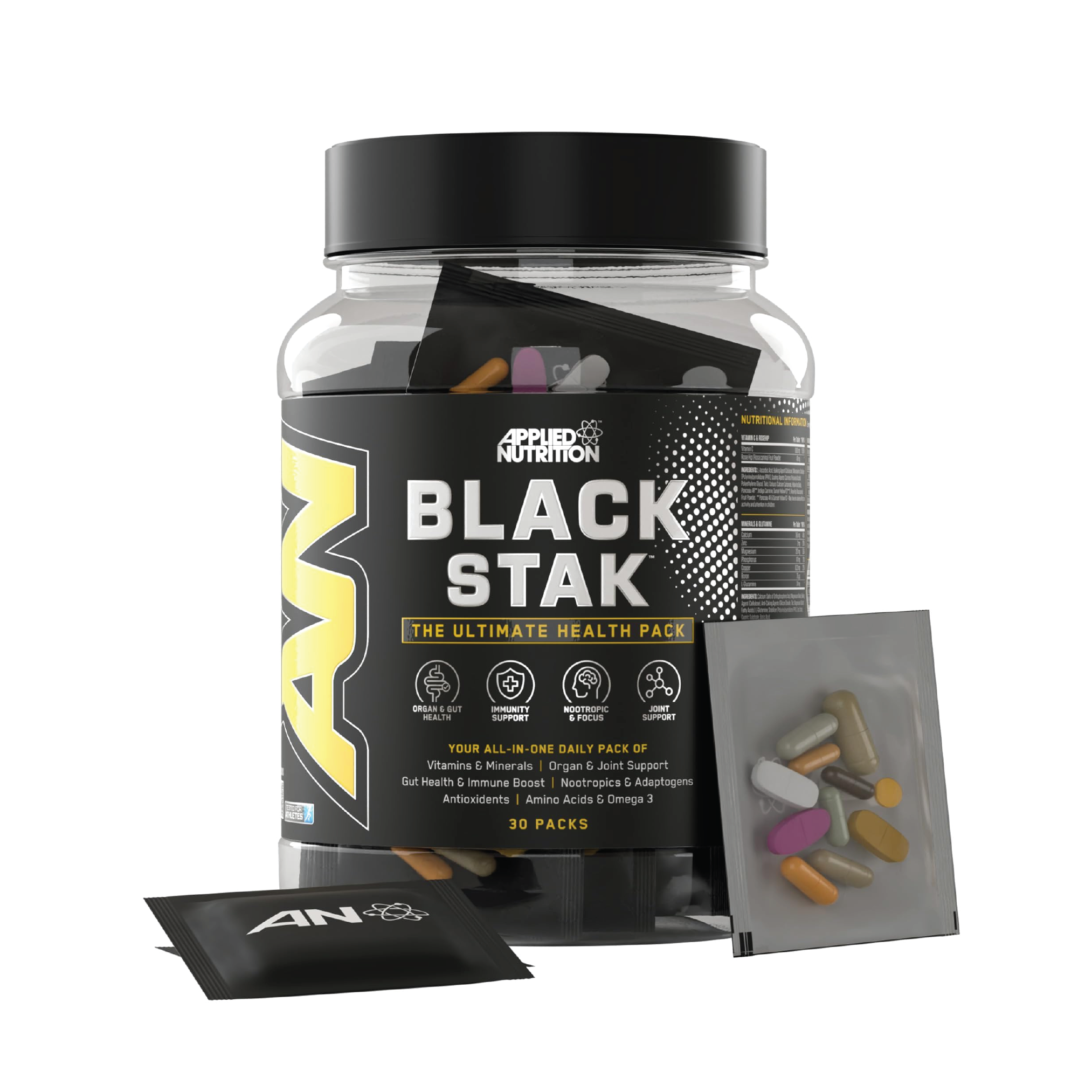 APPLIED NUTRITION - BLACK STACK ULTIMATE HEALTH PACK