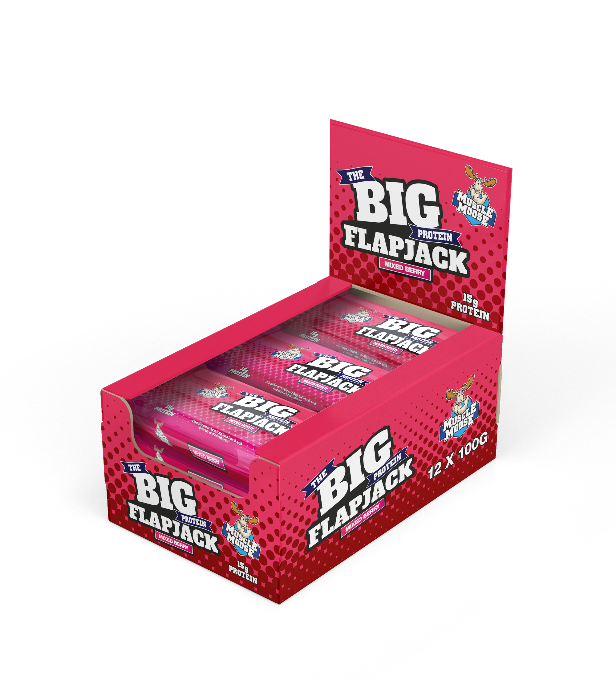 MUSCLE MOOSE - BIG PROTEIN FLAPJACKS