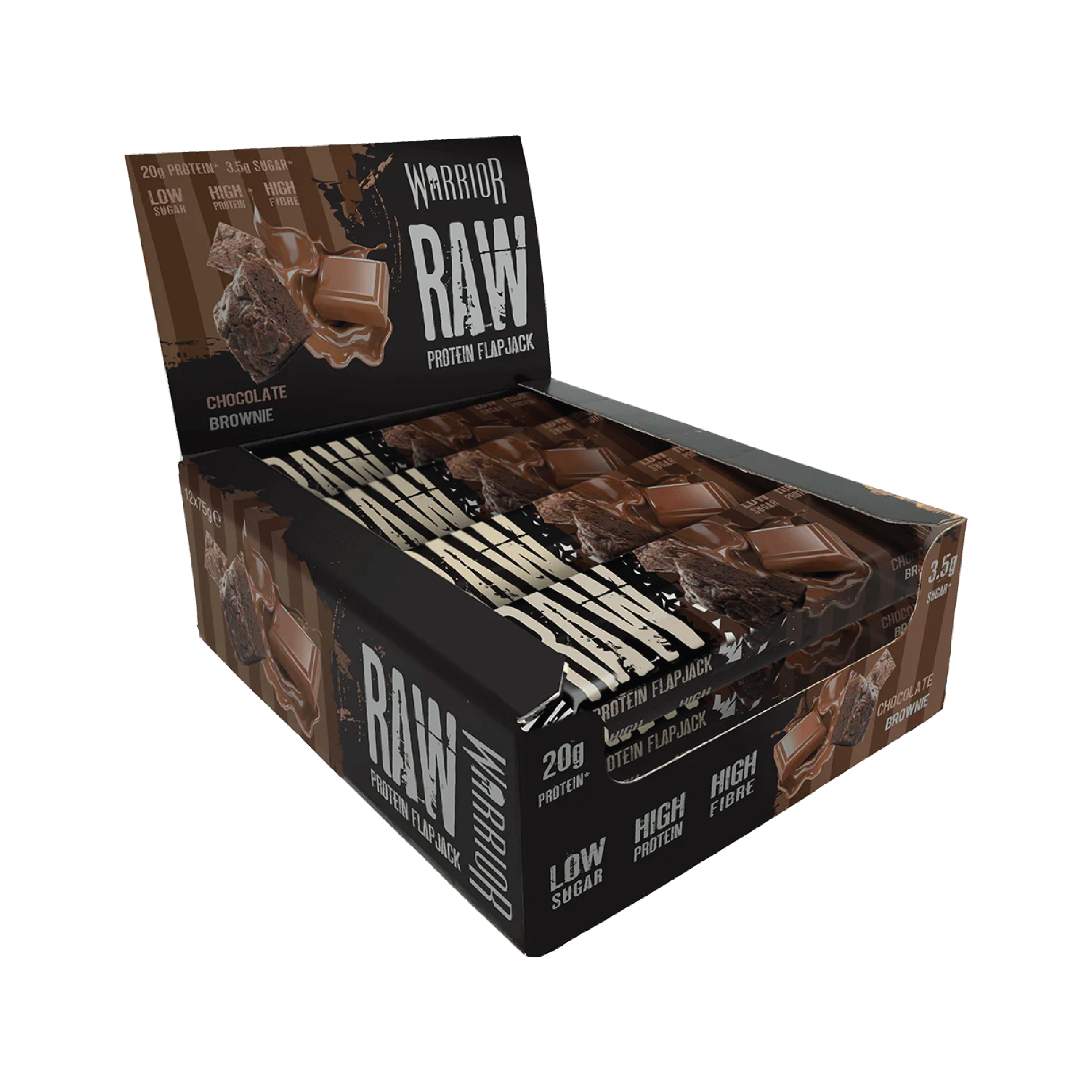 WARRIOR - RAW HIGH PROTEIN MAX FLAVOUR FLAPJACK BARS