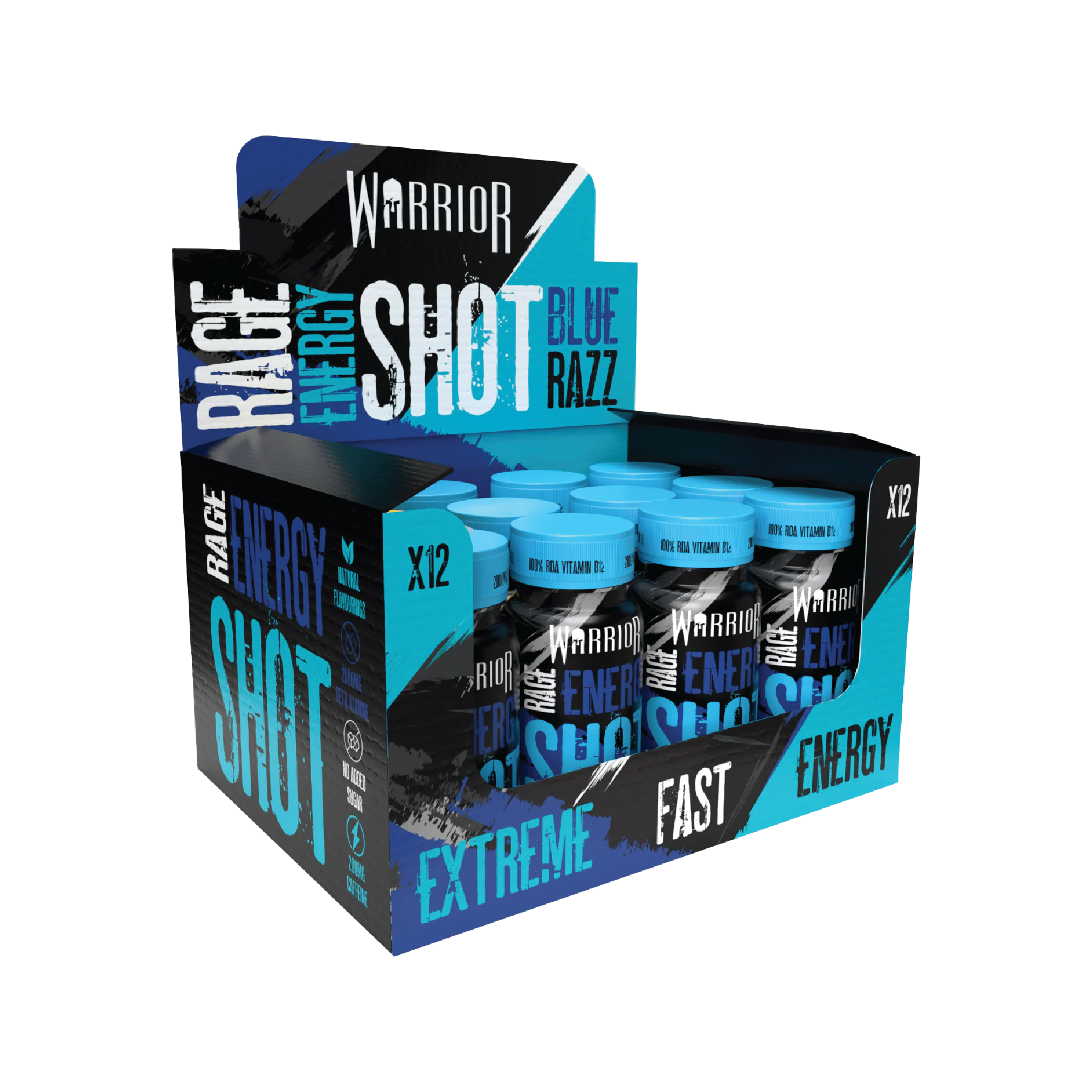 WARRIOR - RAGE HIGH-STIM HIGH PERFORMANCE ENERGY SHOTS