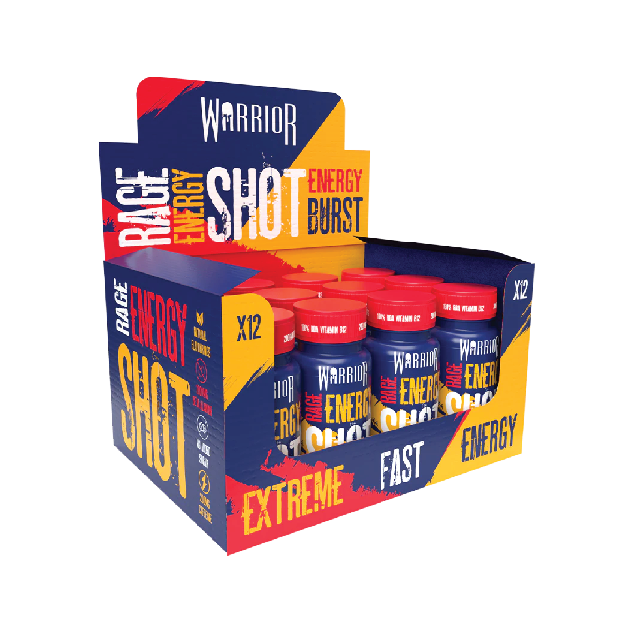 WARRIOR - RAGE HIGH-STIM HIGH PERFORMANCE ENERGY SHOTS