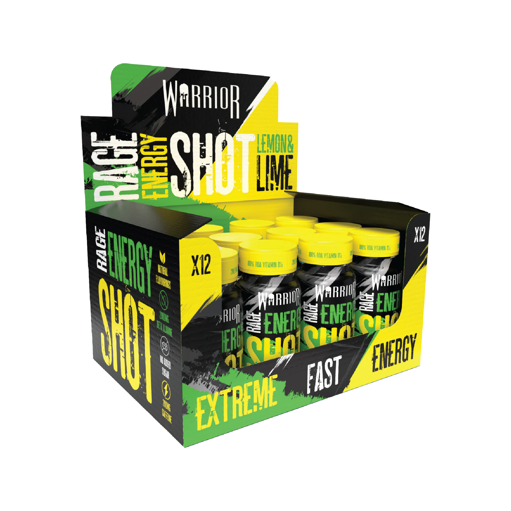 WARRIOR - RAGE HIGH-STIM HIGH PERFORMANCE ENERGY SHOTS