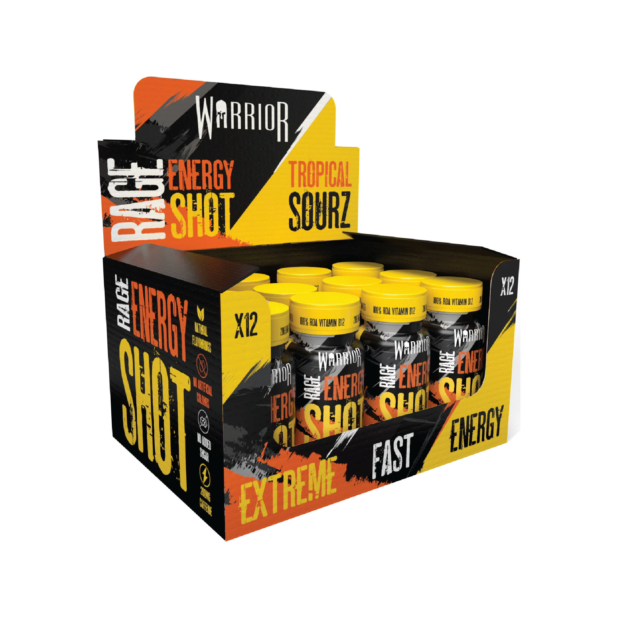 WARRIOR - RAGE HIGH-STIM HIGH PERFORMANCE ENERGY SHOTS