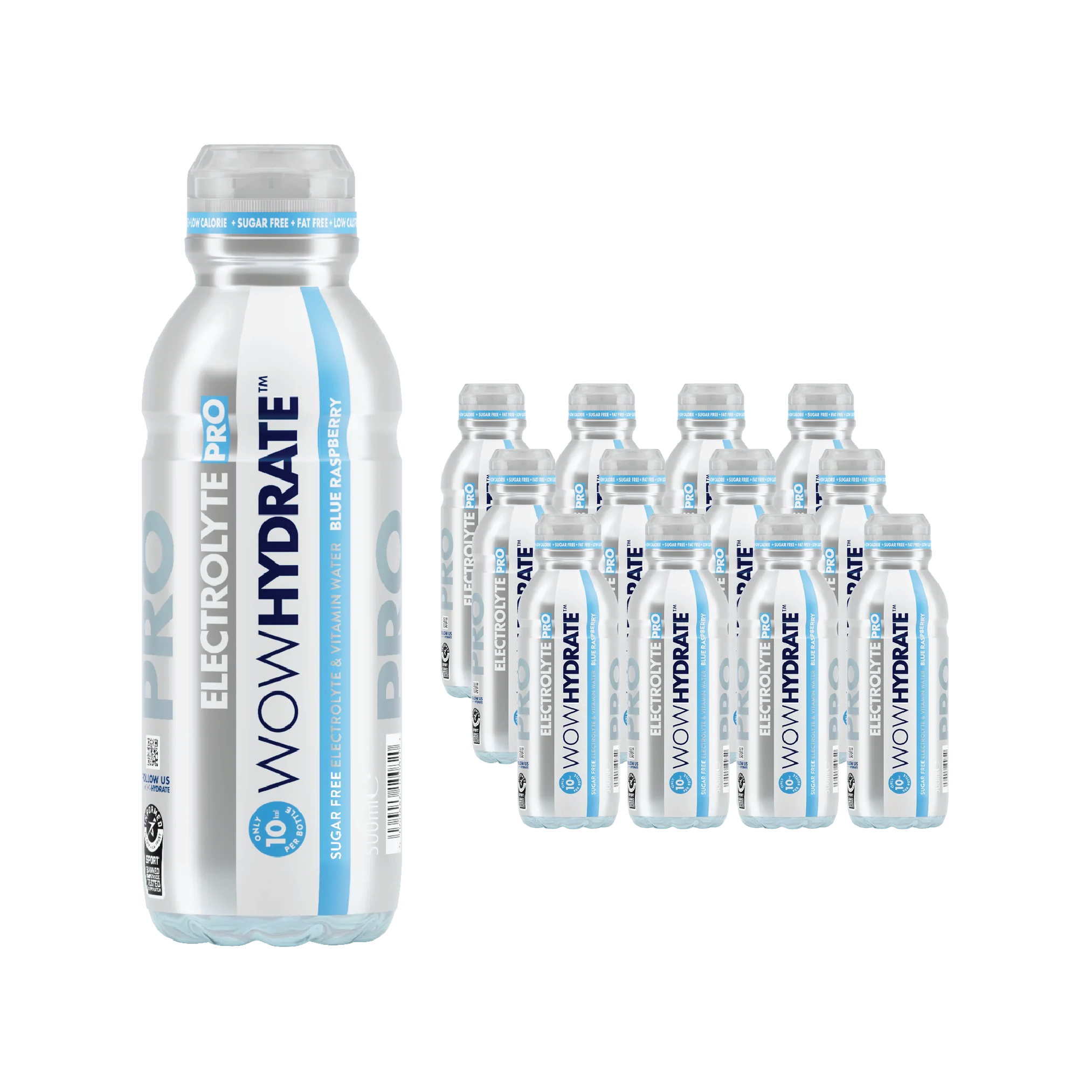 WOW HYDRATE - ELECTROLYTE PRO WATER HYDRATION DRINK BOTTLES