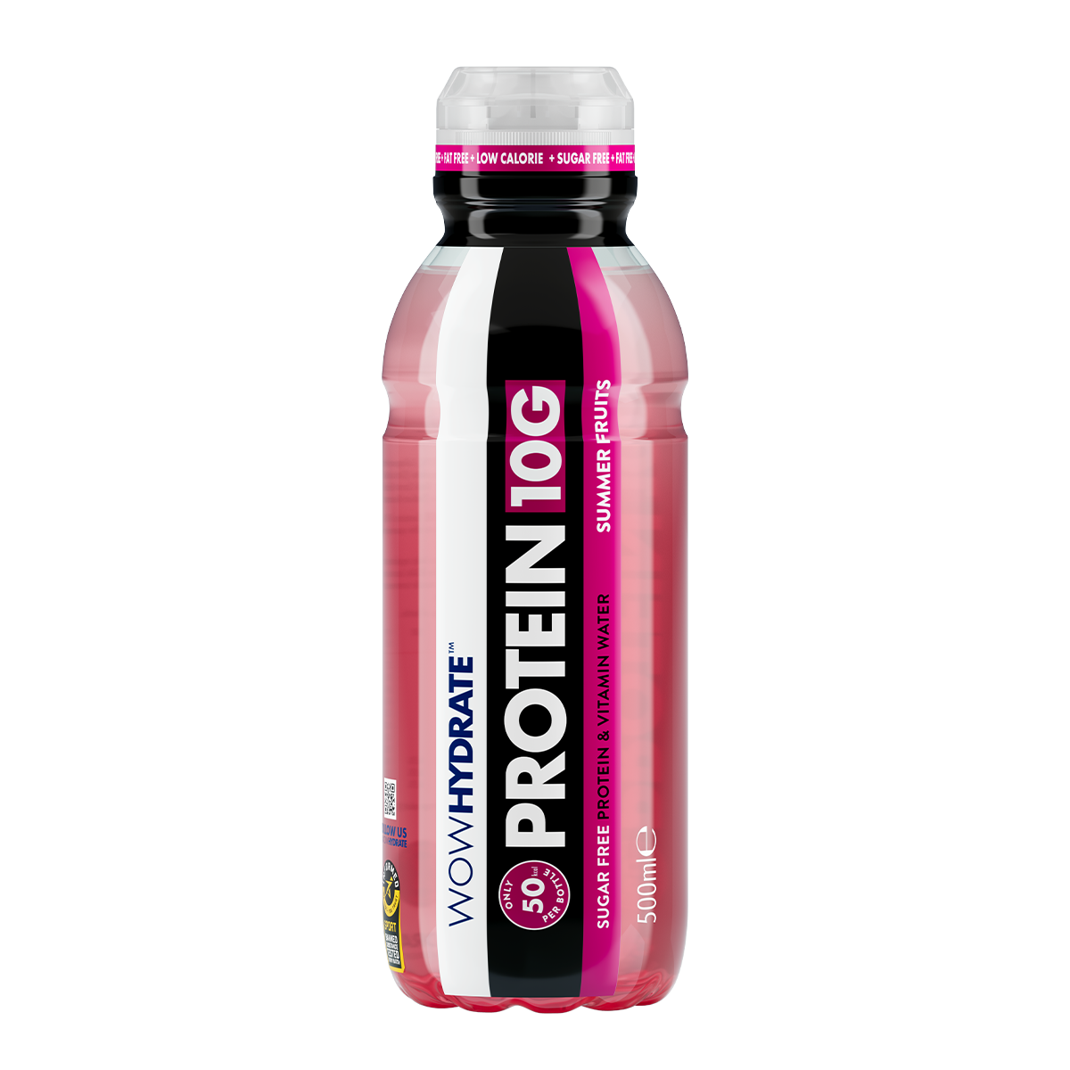 WOW HYDRATE - PROTEIN 10G ELECTROLYTE HYDRATION WATER DRINK BOTTLES