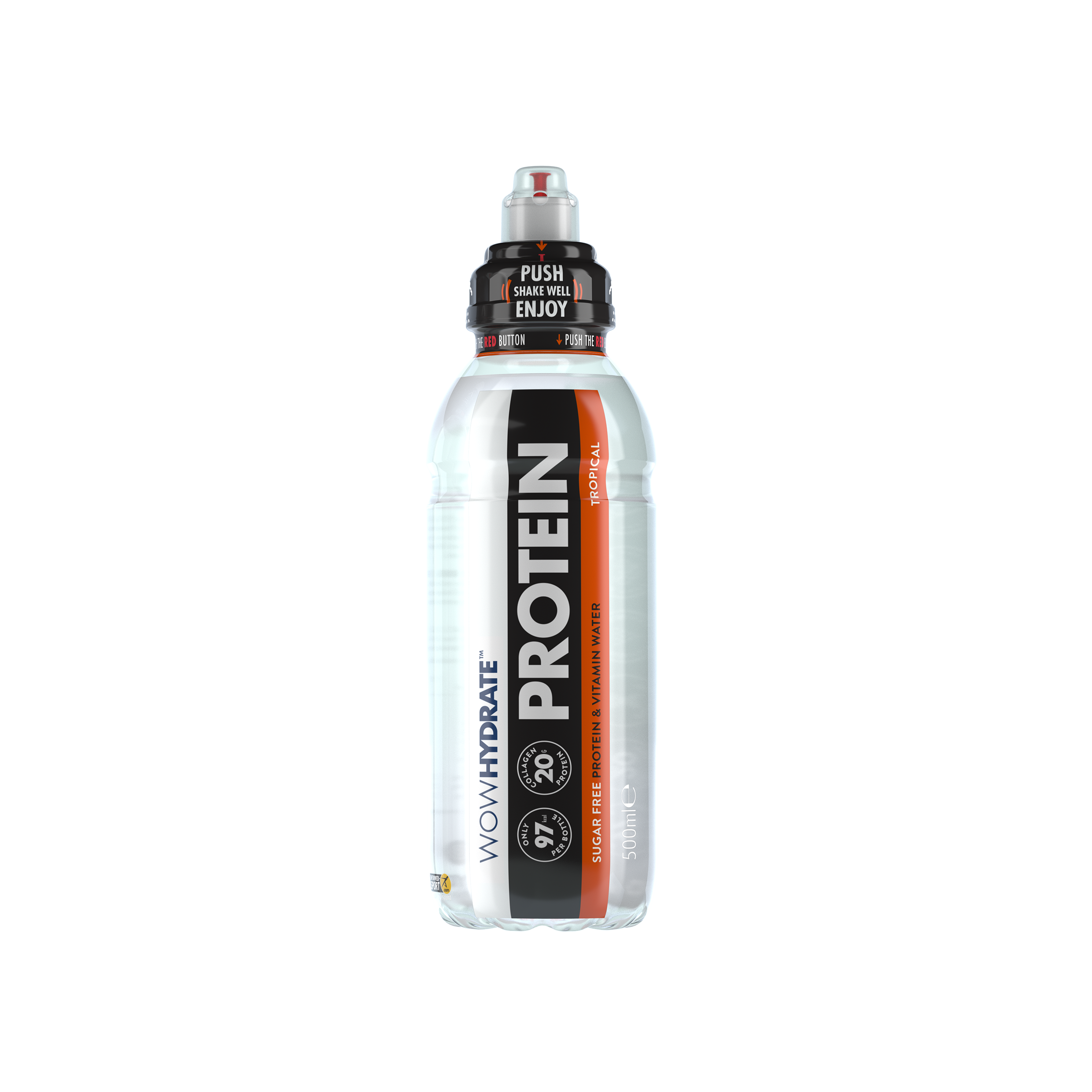 WOW HYDRATE - PROTEIN 10G ELECTROLYTE HYDRATION WATER DRINK BOTTLES